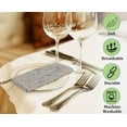 thumbnail image 5 of Ruvanti Cloth Napkins Set of 6 Cotton 100%, 18x18 inches Napkins Cloth Washable, Soft, Absorbent. Cotton Napkins for Parties, Christmas, Thanksgiving, Weddings, Dinner Napkins Cloth - Leafy, 5 of 8