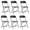 Black, variant on CONCETTA Plastic Folding Chair Set of 10, 330LB Load Capacity Lightweight for Indoor/Outdoor, White