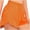 *Orange, variant on ClodeEU Women's Solid Color Athletic Shorts with Pockets ,Casual Summer Sport Short Orange,Womens Plus M