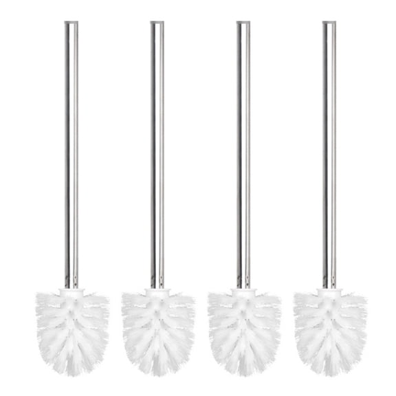 4Pcs Stainless Steels Handle Toilet Cleaning Brush Toilet Bowl Brush Tool