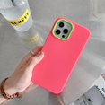thumbnail image 1 of Protección triple De color Sólido , Funda De Silicona Líquida Resistente A Caídas Para iPhone 13 Pro MAX 12ProMax 11ProMax IX XS XR 7 8 Plus Blanda De Cobertura Completa, 1 of 4