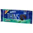 thumbnail image 3 of Oreo Thins Mint Creme Chocolate Sandwich Cookies Family Size - 11.78oz, 3 of 5