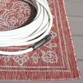 thumbnail image 3 of SAFAVIEH Courtyard Alease Medallion Indoor/Outdoor Area Rug, Red/Beige, 5'1" x 7'6", 3 of 8