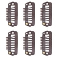 thumbnail image 4 of Snap Clips , Durable Material Avoid Pulling Hair Small Size Easily   Clips Snap Comb  For Saloon Dark Brown, 4 of 8