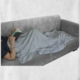 thumbnail image 6 of Rain Soft Flannel Fleece Throw Blanket, Hand Drawn Different Size Aqua Tones Drops with Rough Edges, Cozy Plush for Indoor and Outdoor Use, 70" x 90", Petrol Blue Cobalt Blue, by Ambesonne, 6 of 6
