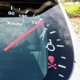 thumbnail image 1 of HELIAHOO Speedometer Decoration Stickers, Fun car Stickers, Odometer Stickers for Car Rear Windshield Speedometer Reflective Decal Waterproof for Car SUV Windshield Decoration (White) CJ912-2262, 1 of 4