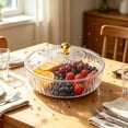 thumbnail image 5 of Clear Candy Bowl with Secure Lid, Large Transparent Fruit Serving Bowl, Food Grade Storage Container for Snacks, Cookie, Coffee Table Home Decor, 5 of 5