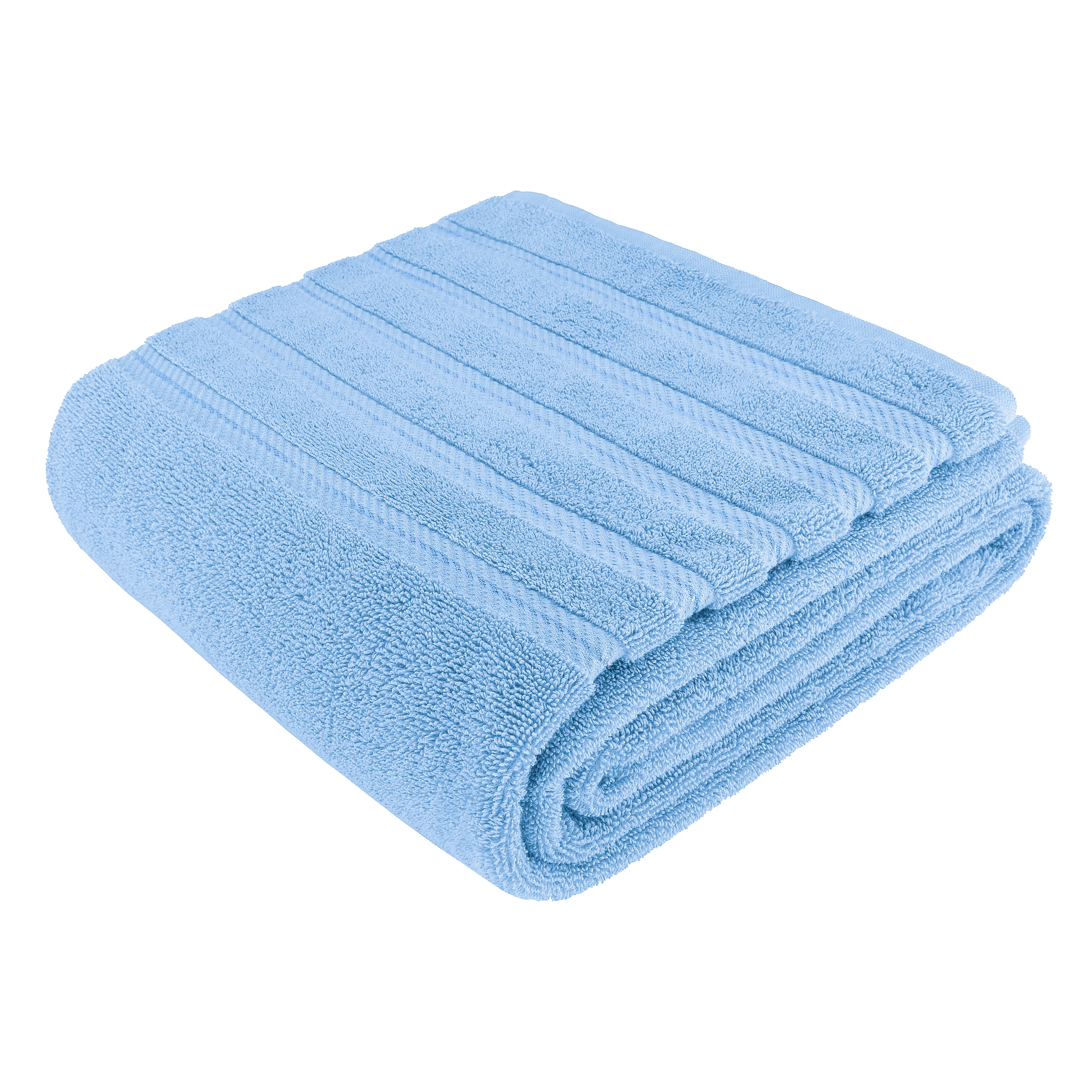 American Soft Linen 100% Cotton Jumbo Large Bath Towel, 35 in by 70 in Bath  Towel Sheet, Sky Blue