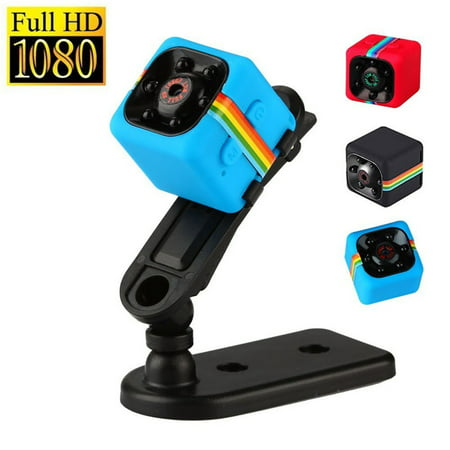 SQ11 Mini Camera HD 1080P Driving Recorder, Night Vision Camcorder Car DVR Infrared Video Recorder Sport Digital Camera Support TF Card DV (Best Value Car Camera)