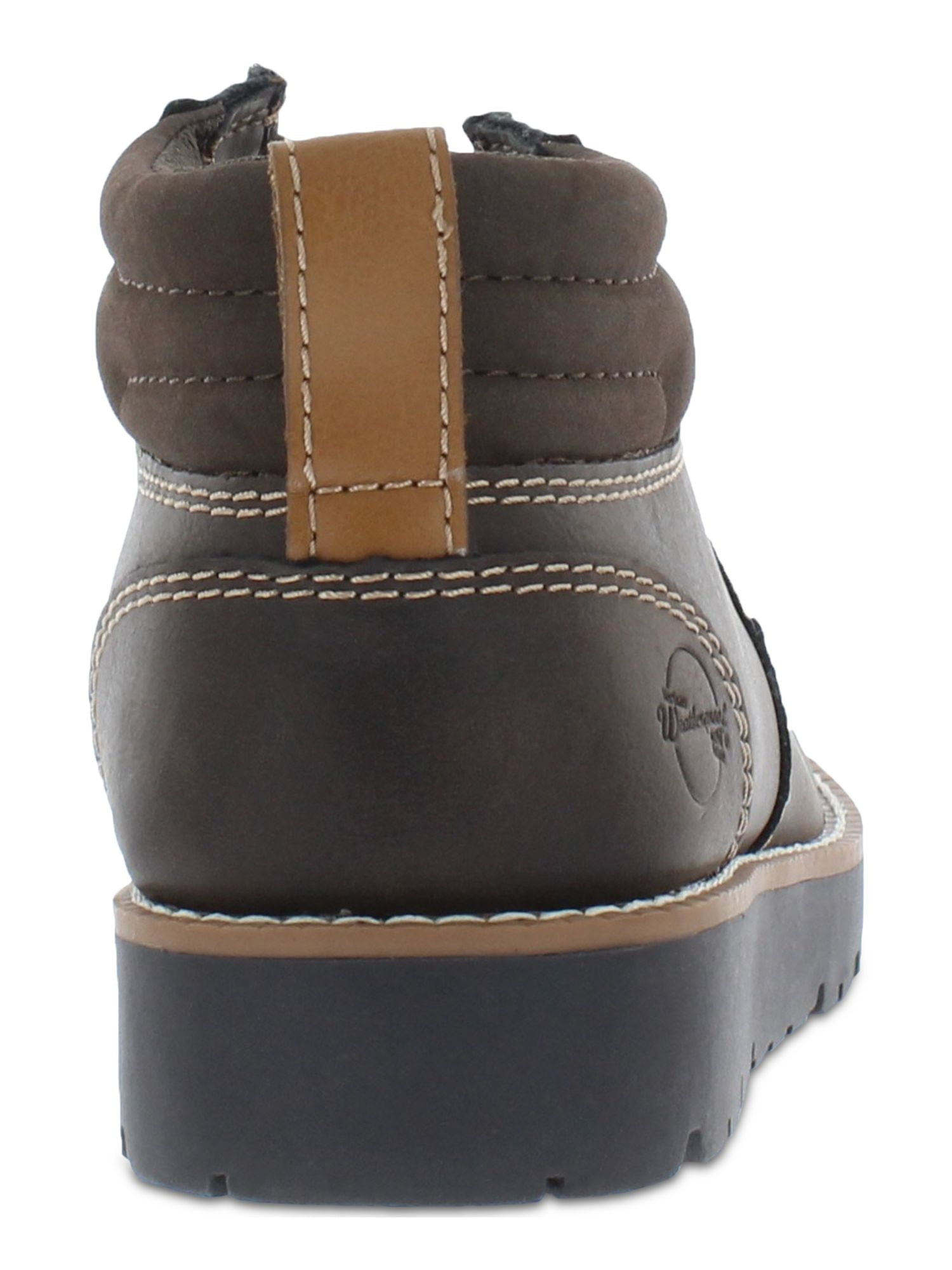 WEATHERPROOF VINTAGE Mens Brown Pull Tab Padded Chester Platform Chukka Boots 8M Weatherproof Weatherproof Vintage Mens Brown Pull Tab Padded  main image 3