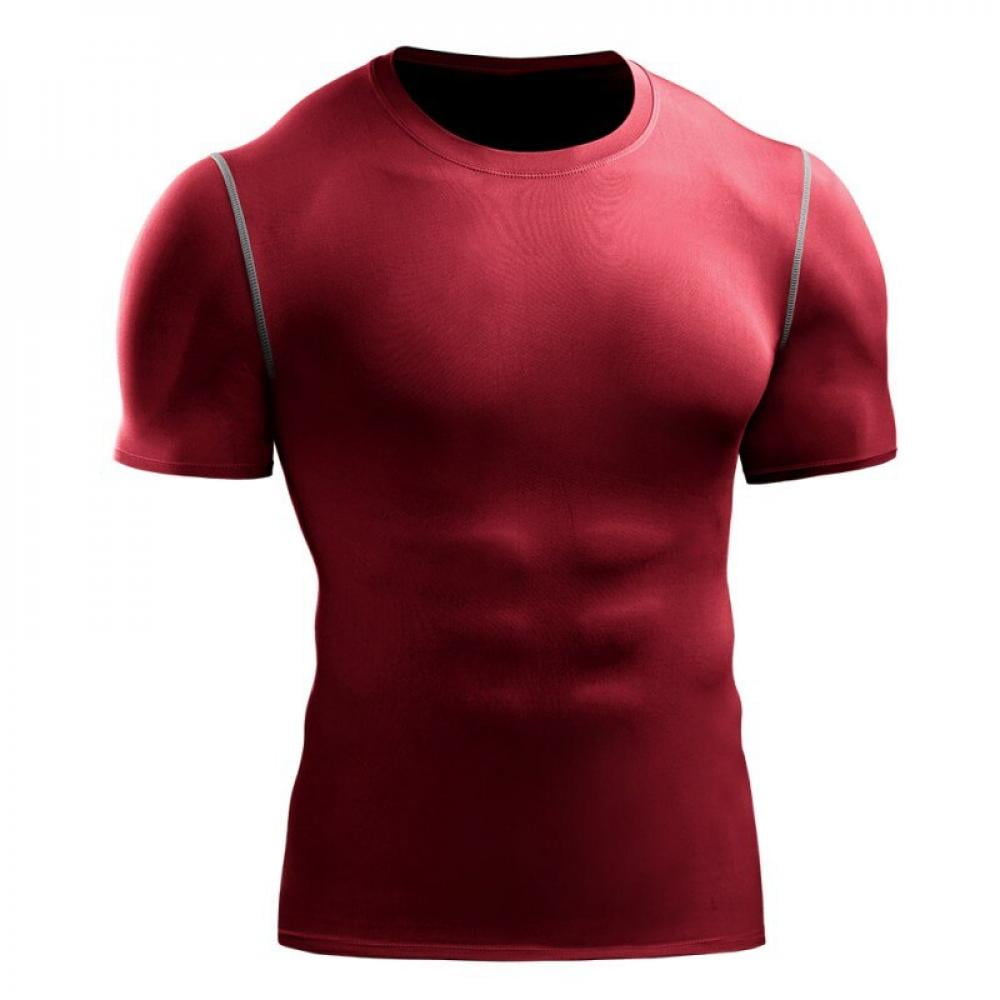 Details about   Men T-shirt Tights Breathable Short Sleeve Gym Cycling Clothing Top t Shirt 