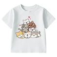 thumbnail image 4 of T-shirt Garçon à Col Rond, T-Shirts Graphiques, Vêtements Bébé, Tenues Garçon Fille 6-7 Ans, 4 of 4