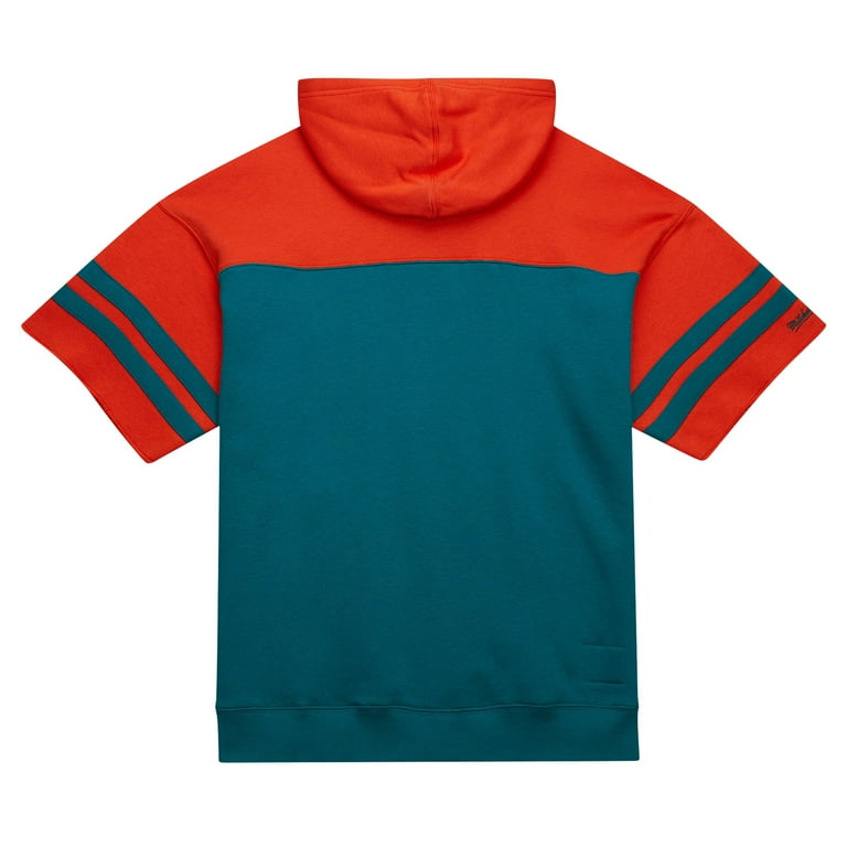 Men's Mitchell Ness Aqua Miami Dolphins Off Field Vintage Logo