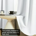 thumbnail image 4 of Fmbmuo White Curtains 51.1*39.3 Inch Fade Resistant Blackout Decor Tab Top Minimalist Cloth Curtain Sets for Bedroom Windows, 4 of 5