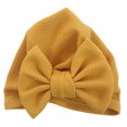 thumbnail image 4 of FRSASU Clearance 0-6 Month Baby Unisex Hat Solid Elastic Big Bow Design Hat, 4 of 4
