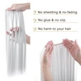 thumbnail image 4 of MY-LADY 20 Inch Invisible Wire Hair Extensions Synthetic Hair Extensions Secret Fish Line Headband Long Straight Hairpieces for Women, 4 of 8