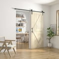 thumbnail image 2 of K Series 32in. x 84in. Knotty Wood Unfinished Sliding Barn Door With Hardware Kit, 2 of 10