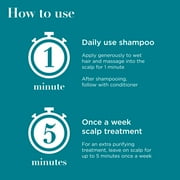 OGX ProGrowth + Peptide Clarifying Shampoo, Scalp Exfoliant, 13 fl. oz