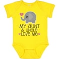 thumbnail image 3 of Inktastic Aunt and Uncle Love Me Nephew Boys or Girls Baby Bodysuit, 3 of 5