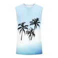 thumbnail image 4 of VBTAPA Tank Tops Men Graphic Printed Round Neck Sleeveless Shirt Summer Beach Vacation Outdoor Sports Gym Fashion T-Shirts Light Blue XXL, 4 of 5
