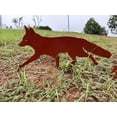 thumbnail image 1 of Adornos de patio enchufables para exteriores de hierro forjado de zorro, ventana hueca de animal, decoración de jardín de metal, tarjeta creativa, 1 of 5