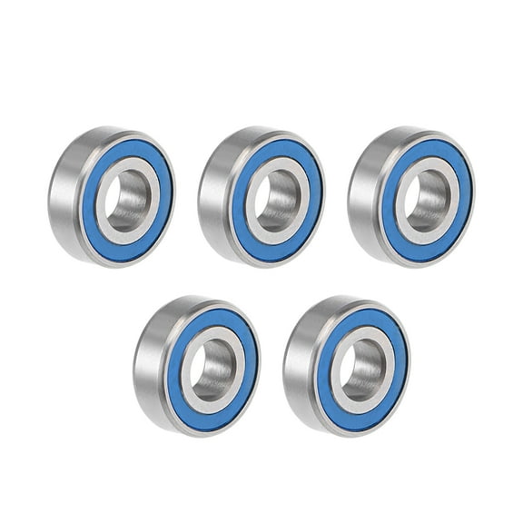 MR125-2RS Deep Groove Ball Bearing 5x12x4mm Double Sealed ABEC-3 Bearing 5-Pack