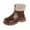 /g1Brown231, variant on MEZZALL Toddler Girls Boots Warm And Soft Sole Toddler Kids Winter Fall Fashion Comfortable And Cozy Children Footwear Durable Design Ideal Everyday Wear Boho Outdoor Solid Color Shoes