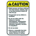 thumbnail image 1 of Kansas Caution Sign, Complies With State Of Kansas Pool Safety Code, 12x18 Aluminum, 1 of 1
