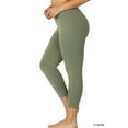 thumbnail image 3 of Zenana Women & Plus Premium Cotton Mid-High Waist Capri Leggings, 3 of 3