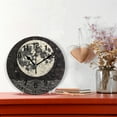 thumbnail image 2 of Yayeee 10" Wall Clock Battery Operated Quartz Round Silent Non-Ticking Home Decor,Beige Moon, 2 of 6
