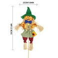 thumbnail image 4 of Safeglitz Fall Pumpkin Decoration（Halloween/Garden Style）, for School/Yard/Thanksgiving Decor, 55Cm/22In,Pumpkin Scarecrow Gn2, 4 of 5
