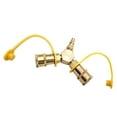thumbnail image 4 of koolsoo 1/4'' Propane Y Splitter Quick Connect Y Adapter Camping Stove Brass, 4 of 8