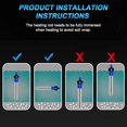 thumbnail image 4 of Aquarium Heater, 304 Stainless Steel Aquarium Heater, Temperature Adjustable Heating Rod Aquarium, Aquarium Heating Rod, for Fish Tanks and Aquarium 200W, 4 of 5