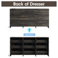 thumbnail image 3 of Vabches Dresser for Bedroom 9 Drawer Wide Dresser with Charging Station,Dark Brown, 3 of 8