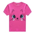 thumbnail image 2 of FEDPOP Toddler Girls Cute Cat Summer Pjs 100% Cotton Short Set Sleepwear Size 3t, 2 of 8