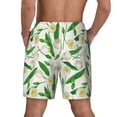 thumbnail image 4 of Uemuo Tulips Flowers Pattern Mens Swim Trunks Quick Dry Board Shorts with Mesh Lining, Stretch Beach Shorts Quick Dry No-Chafing Board Shorts-Small, 4 of 9