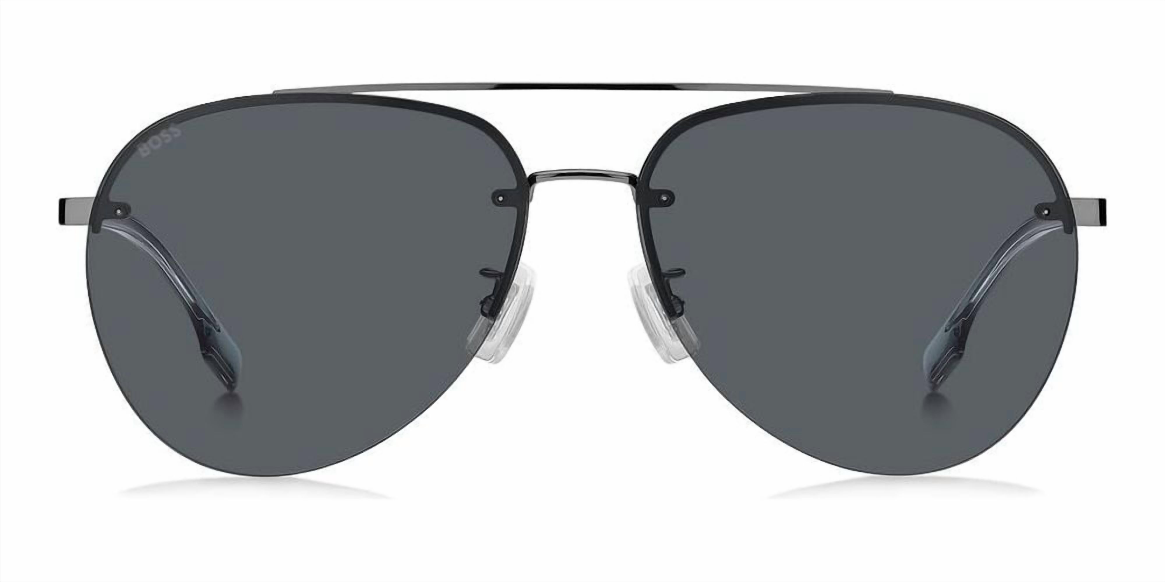 Hugo Boss Grey Pilot Men's Sunglasses BOSS 1537/F/SK 06LB/IR 62