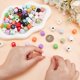 thumbnail image 4 of 110pcs Silicone Letter Spacer Beads 12mm Cube A-Z Alphabet Beads and Star Beads Colorful Letter Silicone Loose Beads for Beadable Pen Lanyards Keychain Bracelet Necklace Handmade Craft, 4 of 5