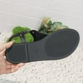 thumbnail image 4 of Flip Flops for Women 2026 Beach Summer Comfortable Strappy Flat Walking Thong Sandals with Elastic Strap Black Size 36-43, 4 of 9