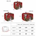 thumbnail image 6 of Toaster Cover 4 Slice, Red Christmas Dustproof Bakeware Oven Protector with Top Hook, Snowman Xmas Tree Snowflake Gifts Elk Waterproof Small Kitchen Appliance Toasters Dust Cover, 12"x11"x8", 6 of 9
