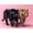 Pink, variant on Mudket Black Panther & Leopard Walking on Pink Background Canvas Wall Art, Modern Wildlife Canvas Art for Living Room Bedroom Print for Office Home Decor , Framed Ready to Hang - 12"L x 8"W