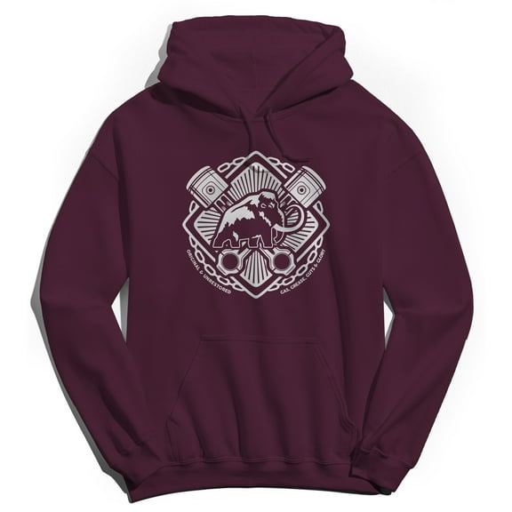 Original & Unrestored Glory Graphic Maroon Men's Cotton Pullover Hoodie