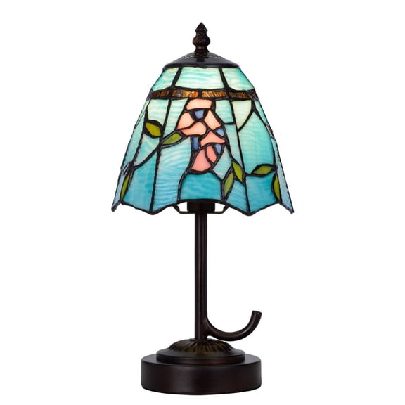 BO-3117AC-Cal Lighting-1 Light Accent Lamp In Art Deco Style-13 Inches Tall and 6.5 Inches Wide
