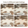 thumbnail image 7 of ODIKA 8'x10' Washable Area Rug Non-Shedding, Easy Care, Beige Cream Foliage Spread Symmetrical Border Frame Rectangular for King Size Bedroom Under Bed, Master Suite, 7 of 7