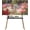 White, variant on Easel Floor TV Stand with Storage for 49–86" TVs, Height Adjustable 4-Leg TV Stand with Shelf, Cable Management & Protective Pads, Holds up to 110 lbs, Max VESA 600x400, White
