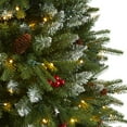 thumbnail image 6 of Nearly Natural Clear Prelit 300 LED Holiday Pine Snow Tipped Spruce Artificial Christmas Tree, 6', 6 of 9