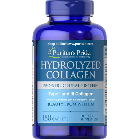 Puritans Pride Hydrolyzed Collagen 1000 mg180 (Best Collagen Supplements For Anti Aging)