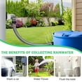 thumbnail image 3 of VIVIHEYDAY Rainwater Collection System Downspout Diverter Set with 100cm Hose for Rain Barrel, Roofs from 85 to 90 m², 3 of 10