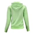 thumbnail image 3 of Sudadera Con Cierre Gorro Slim Fit Suave De Mujer, 3 of 4