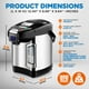 thumbnail image 2 of Calentador y calentador de agua NutriChef de acero inoxidable 3L/3.17Qt, 2 of 8